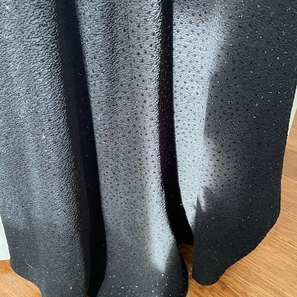 Betsy & Adam black formal dress gown sparkly sleeveless high neck mesh sz 12 - Picture 15 of 15